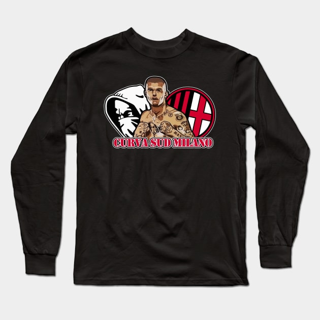 Curva sud Milano Long Sleeve T-Shirt by lounesartdessin